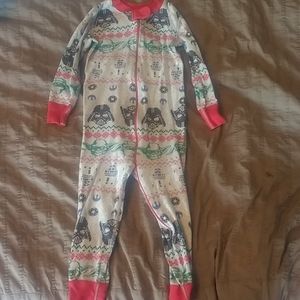 HA 3T Star Wars Christmas zip pajamas